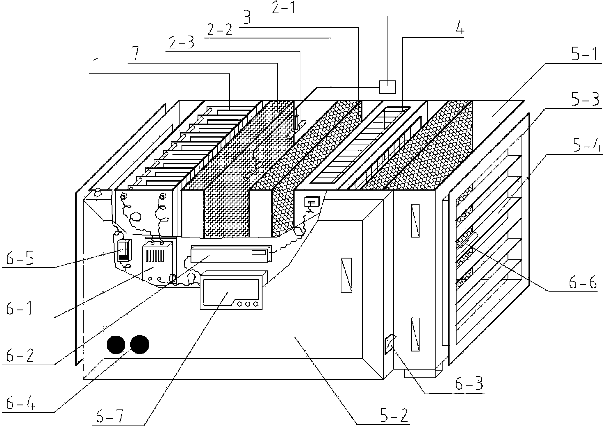 Photoelectric high-energy purification device for treating particulate matter 2.5 (PM2.5) in cooking fume