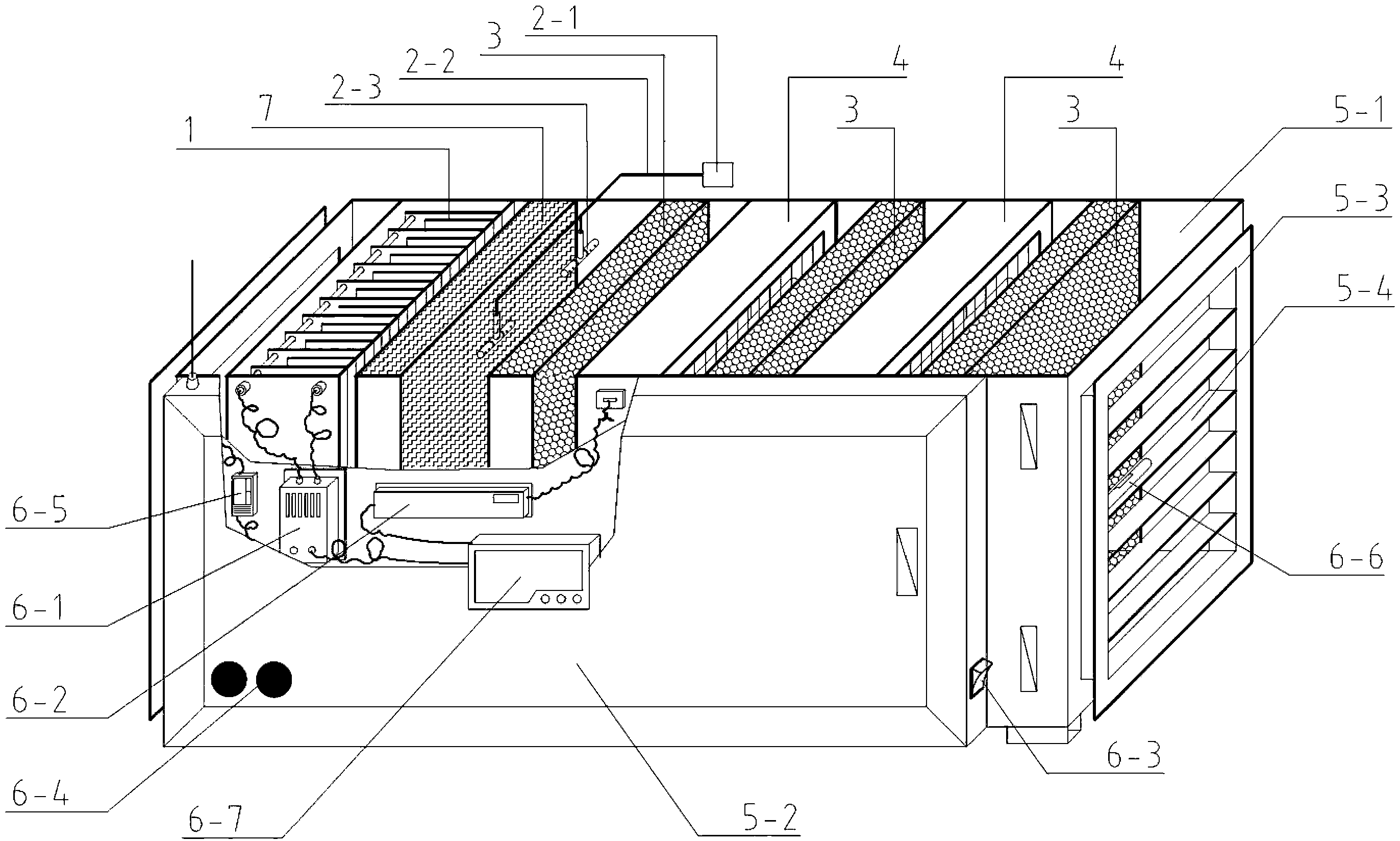 Photoelectric high-energy purification device for treating particulate matter 2.5 (PM2.5) in cooking fume