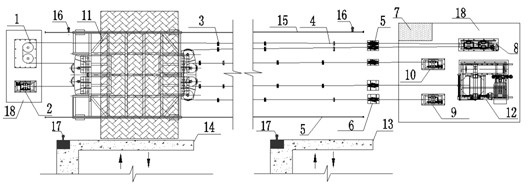 Large-size twisted ramp logistics transportation system and transportation method