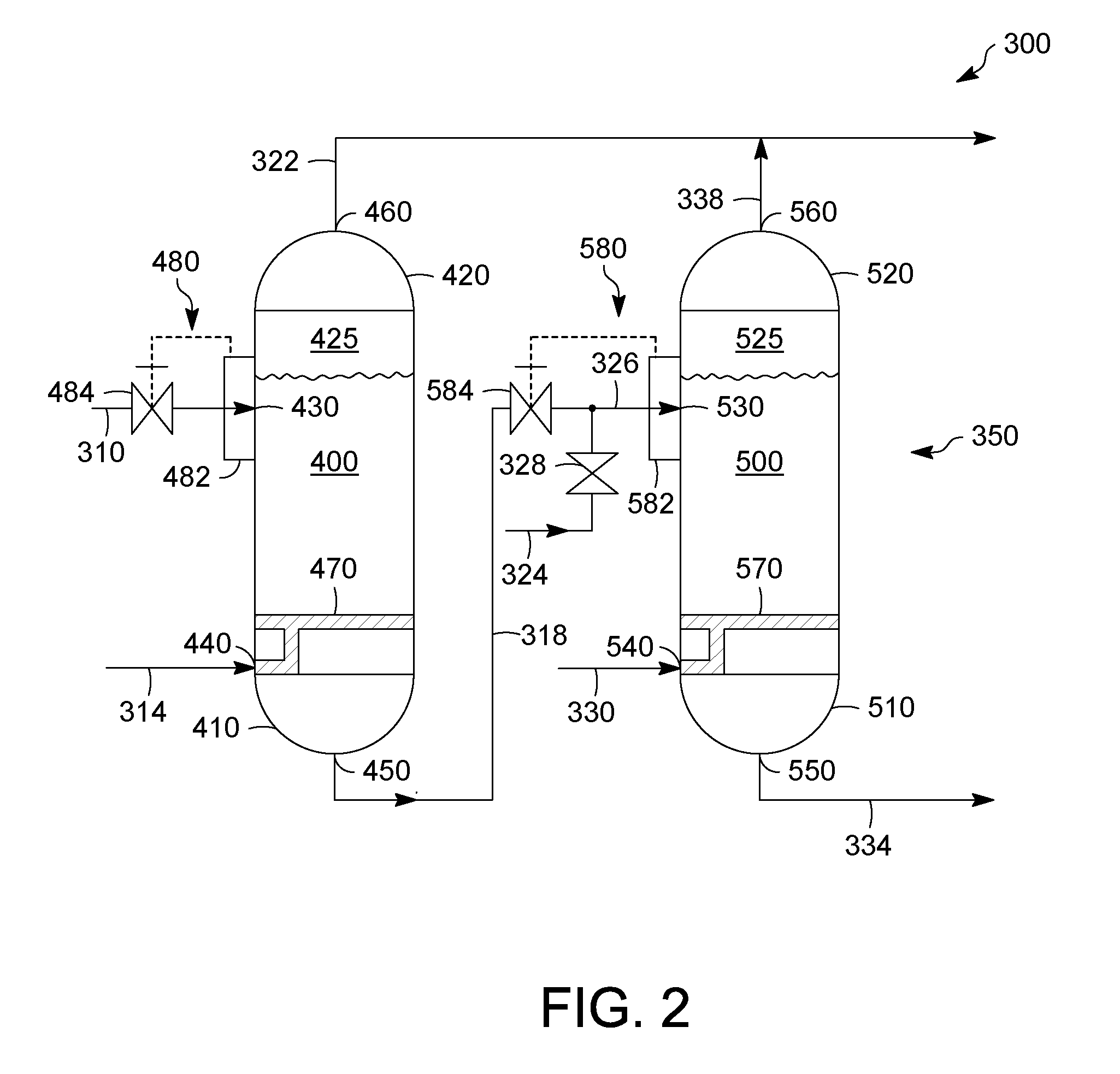 System and process for reacting a petroleum fraction