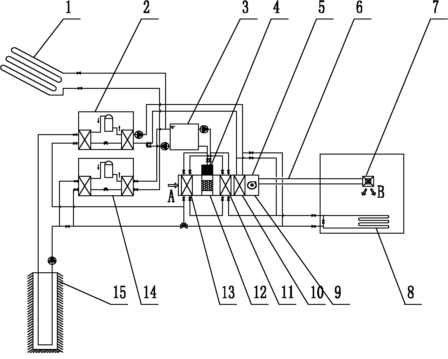 Novel energy resource air conditioning mode and system