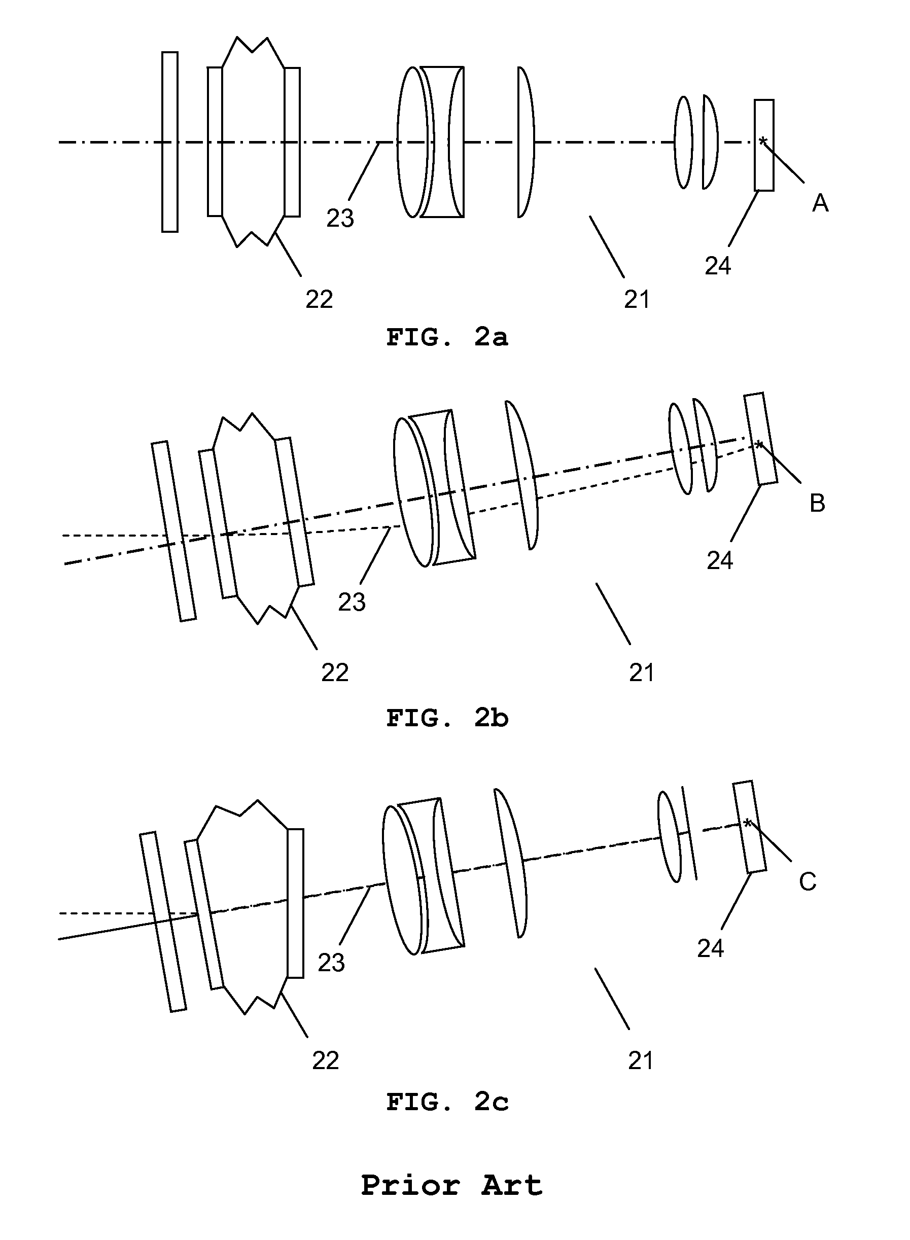 Optical system with optical image stabilization using a MEMS mirror