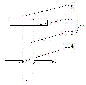 Telegraph pole with good fixing effect