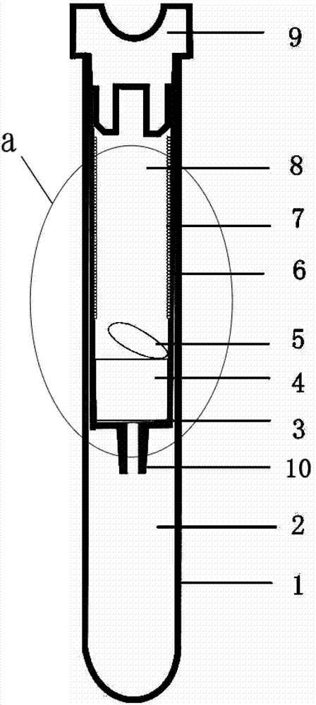 Vacuum blood collecting tube capable of directly separating blood serum and method for directly separating blood serum