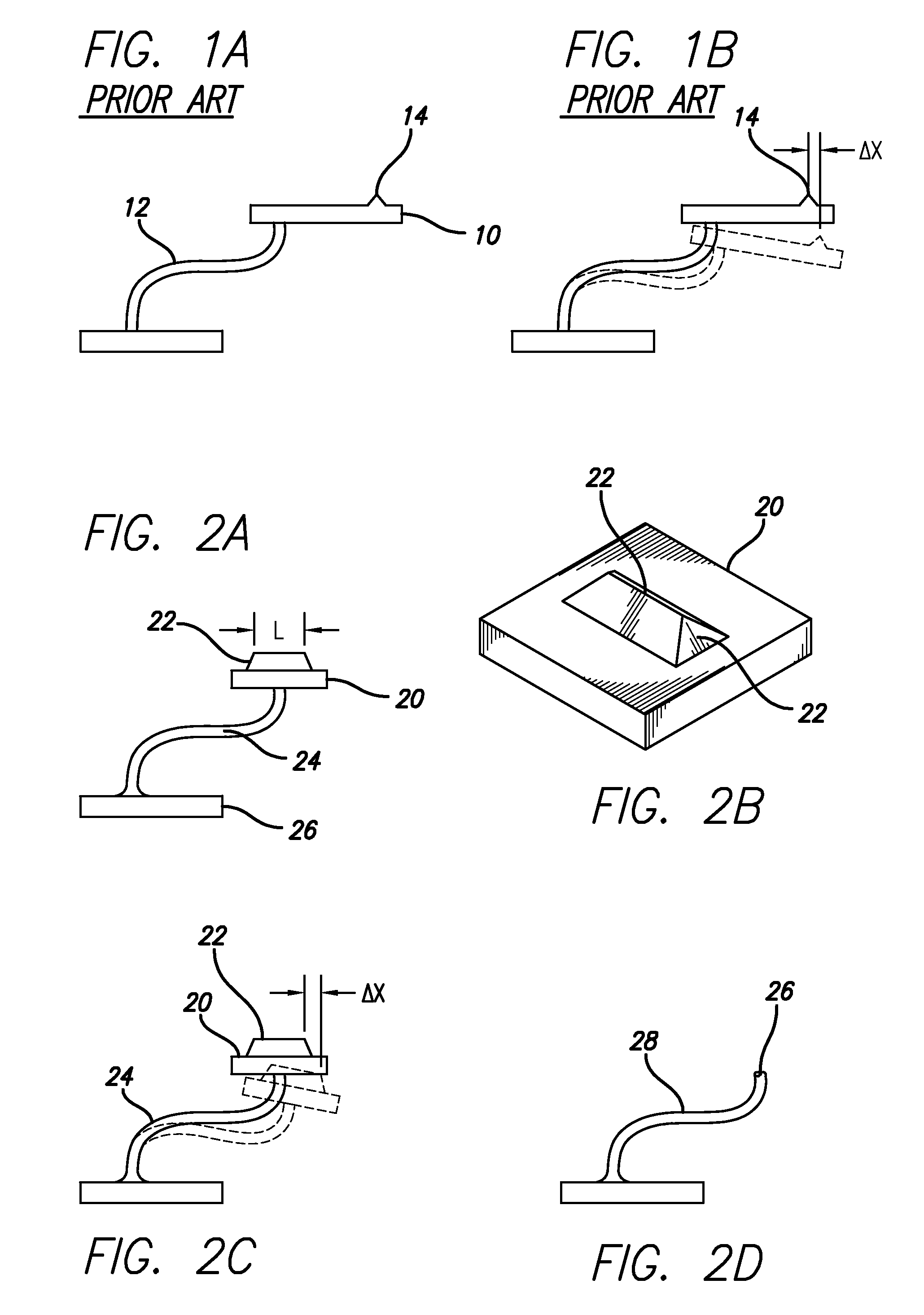 Sharpened, oriented contact tip structures