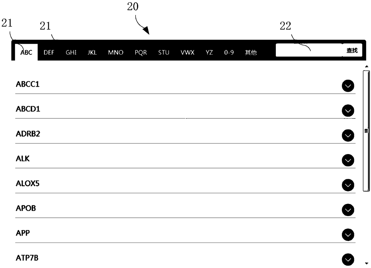 Retrieval method and system for gene mutation database