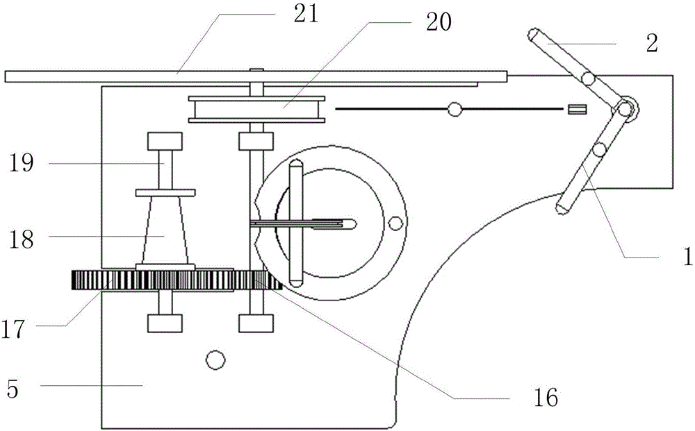 Linear driving steering type three-wheeled carbon-free trolley capable of moving in 8 shape