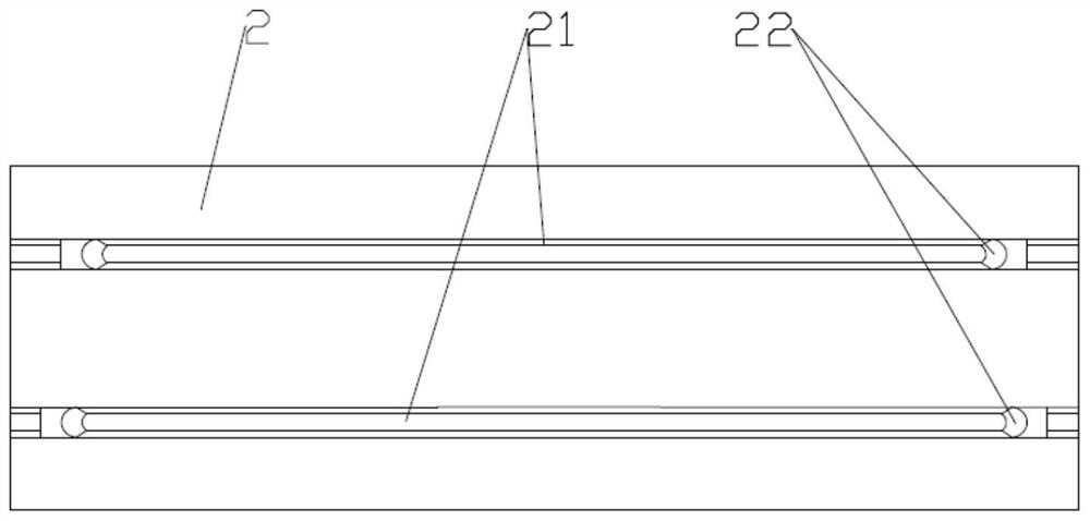 A non-through-diameter beaded panel forming die and a beaded curved panel processing method