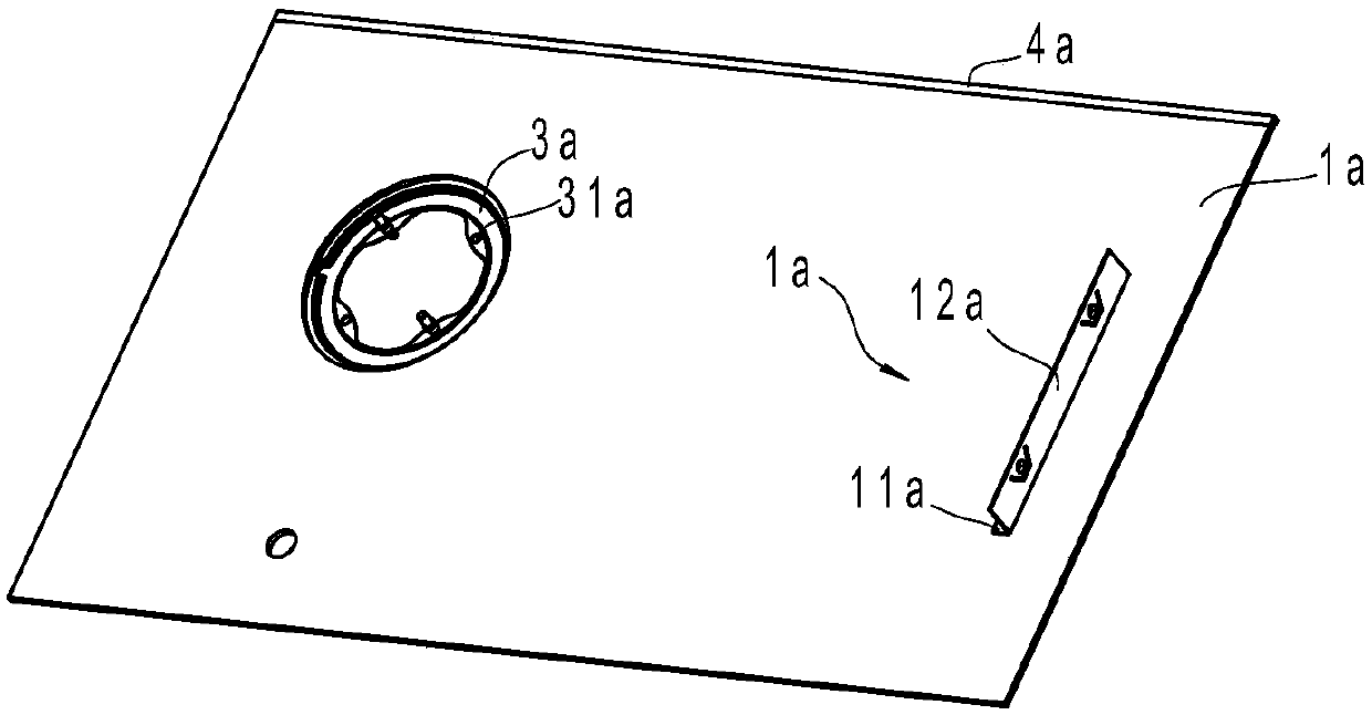 Cooker glass panel assembly gluing tool