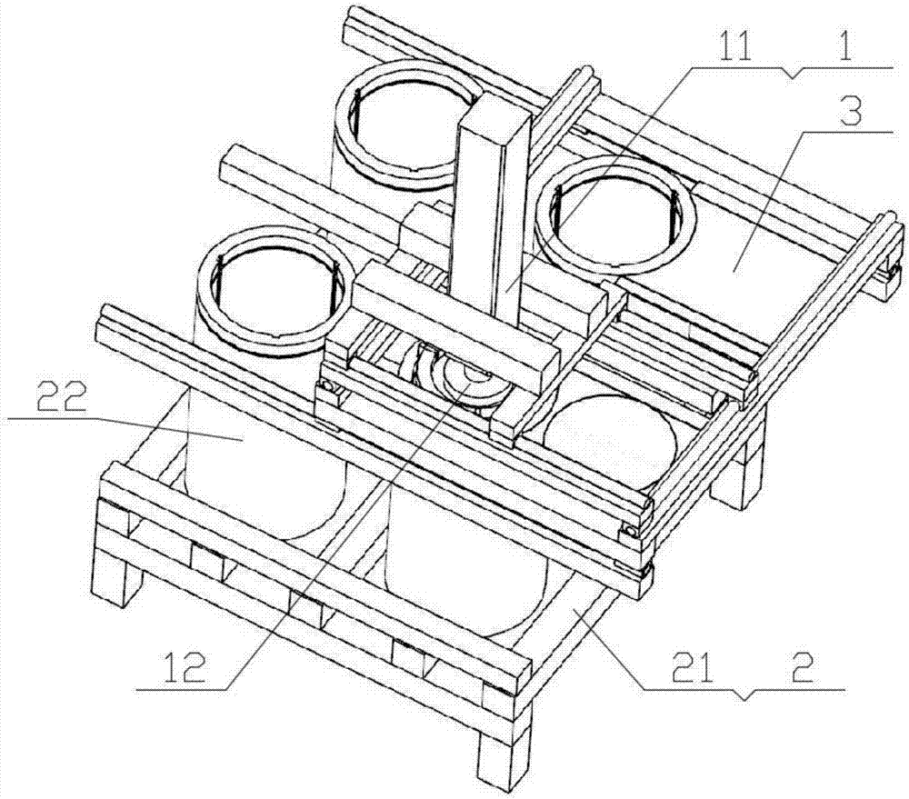 Punching sheet metal factory thin flat plate separation grabbing and stacking unit