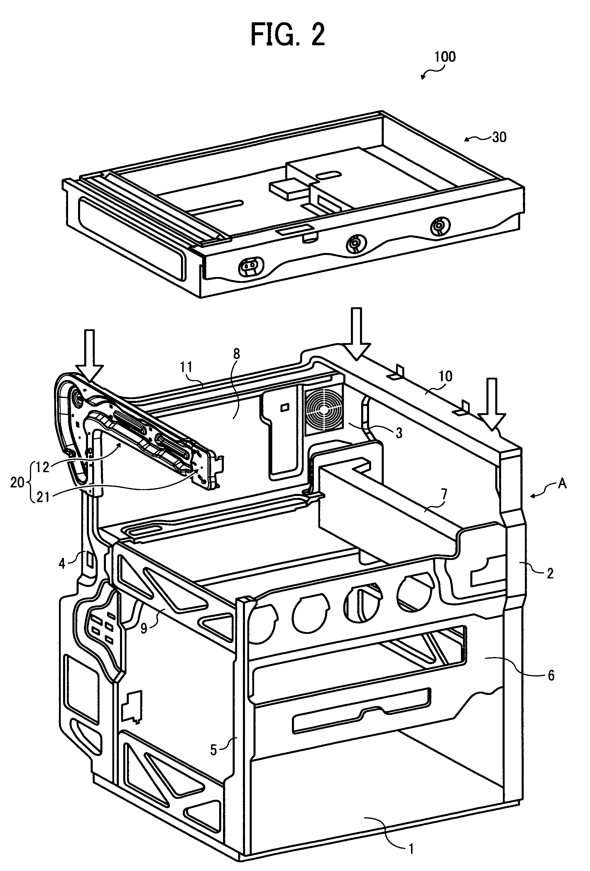 Frame structure and image forming apparatus