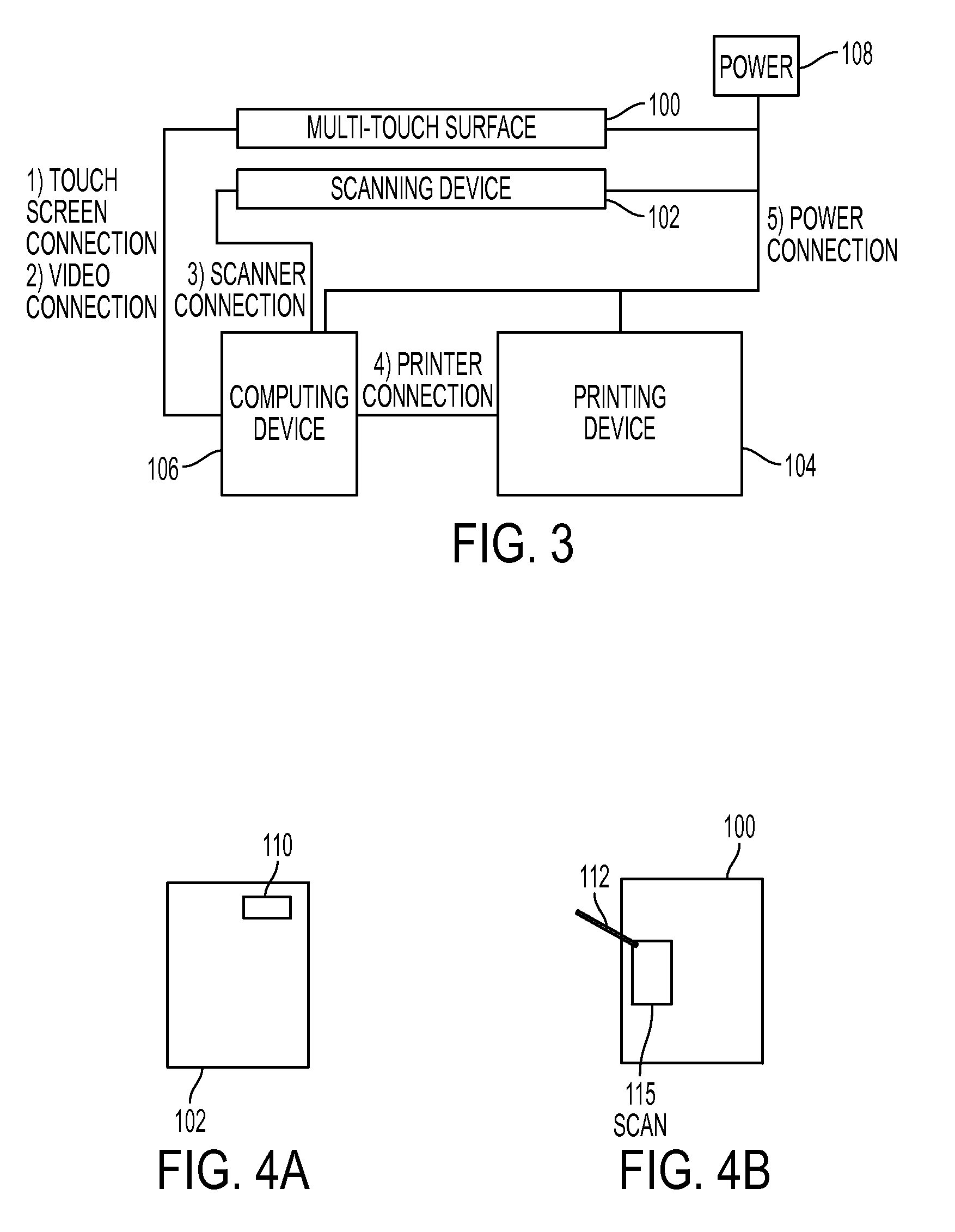 Multi-touch input actual-size display screen for scanned items