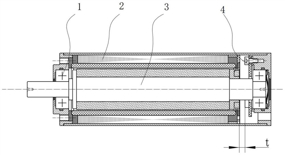 Coreless brushless direct current motor