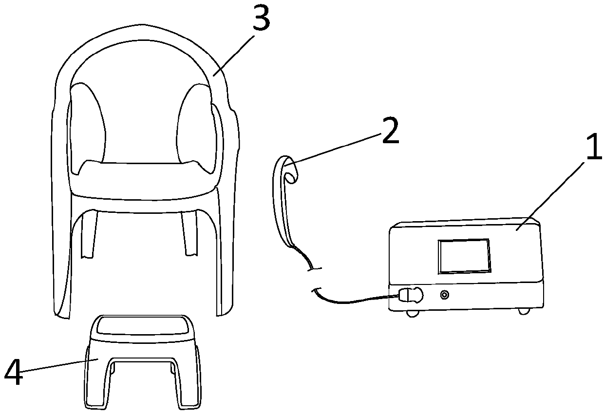 Acupoint stimulating system through high-pressure electric potential and acupoint stimulating method