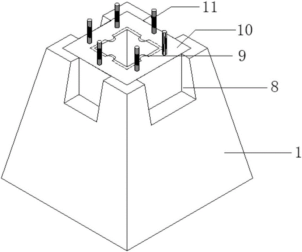 Assembled type garage structure system based on precast piles and method