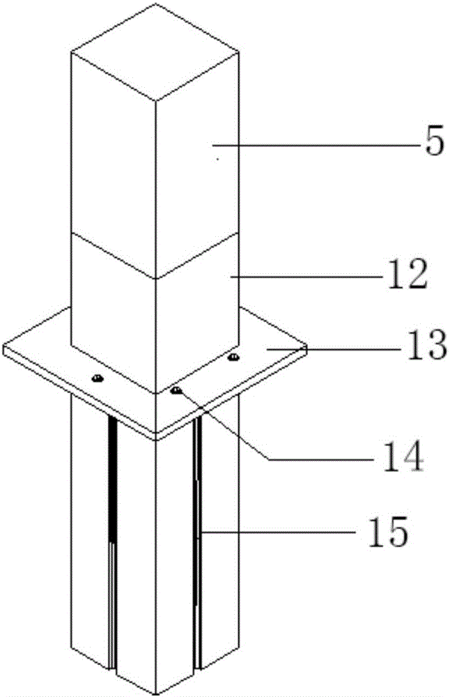 Assembled type garage structure system based on precast piles and method