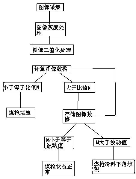 Method for observing blast furnace coal injection condition