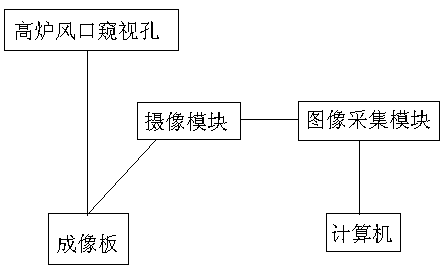 Method for observing blast furnace coal injection condition