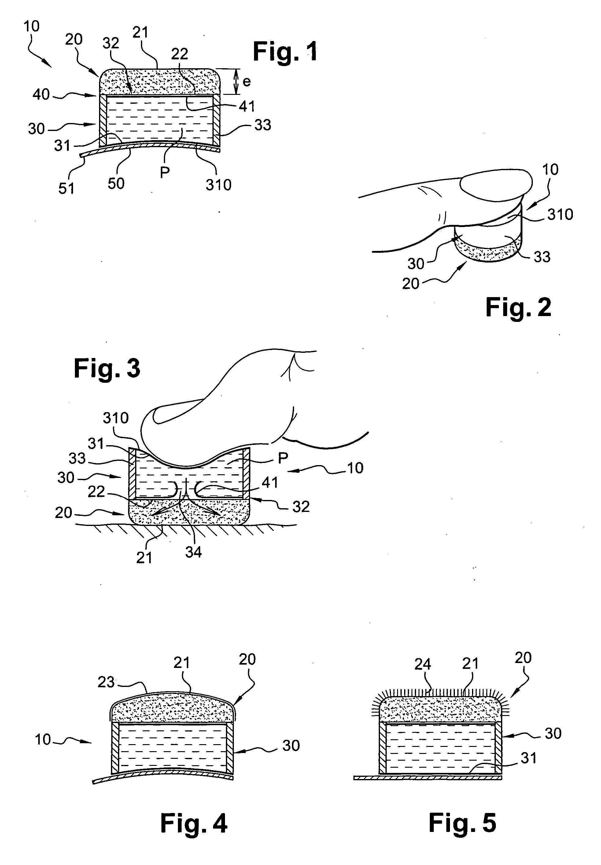 Applicator intended to be attached to a finger