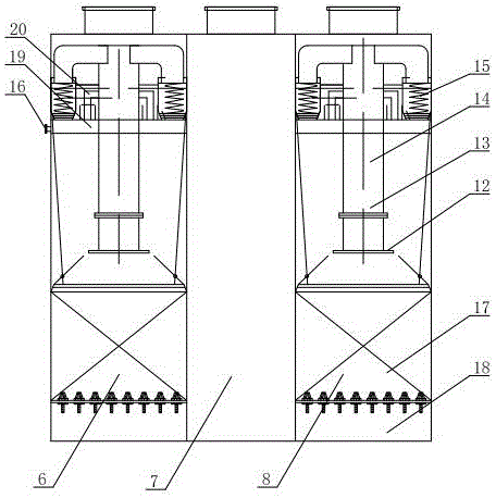 Integrated domestic sewage treatment device