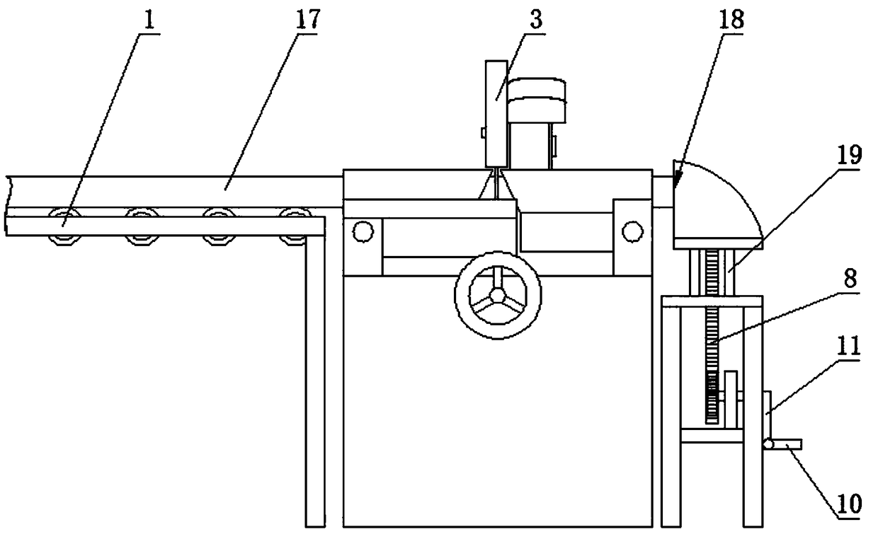 Automatic-discharging type steel pipe cutting device