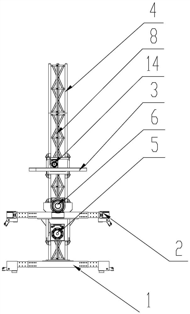 High-rise building climbing pouring system and operation method thereof