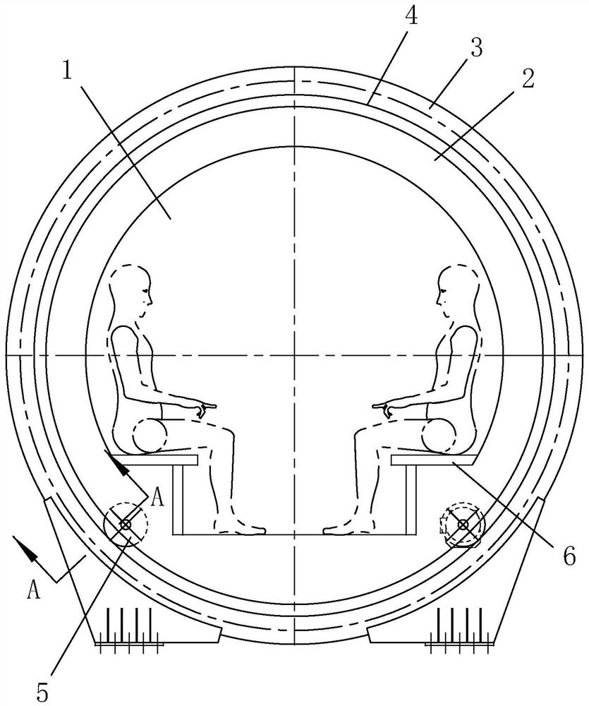 Balance cabin for ferris wheel