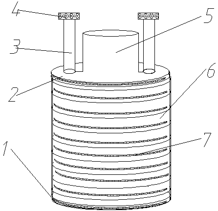 Lifting platform with landscape lamp