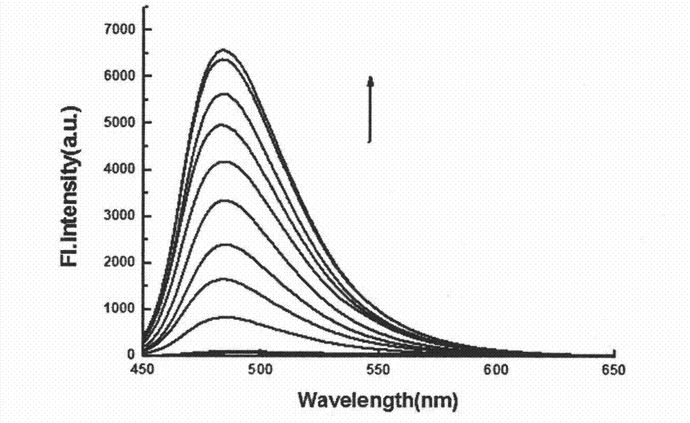 Synthesis and application of fluorescence enhancement detection mercury ion probe