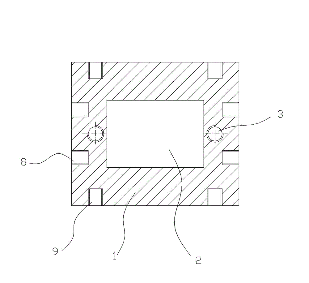 Mechanical shock test fixture for integrated circuit