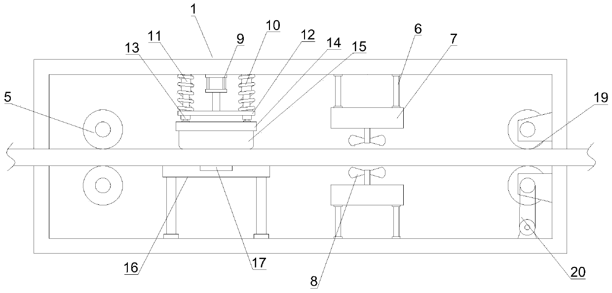 Drying and wrinkle removing integrated device for cotton yarn