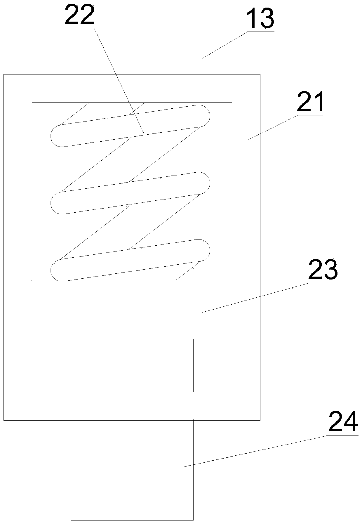 Drying and wrinkle removing integrated device for cotton yarn