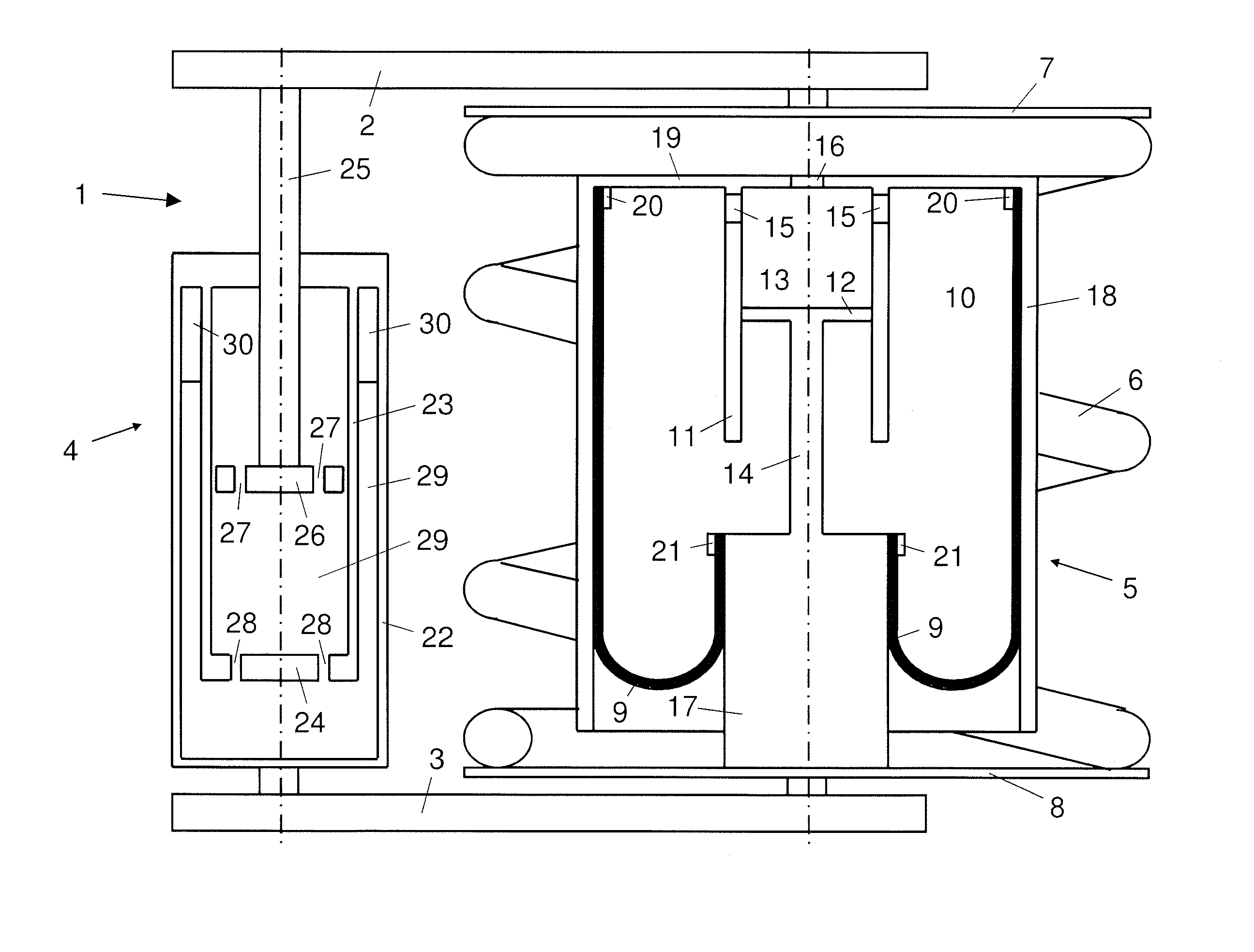 Height adjustment for vehicles with air spring and vibration damper