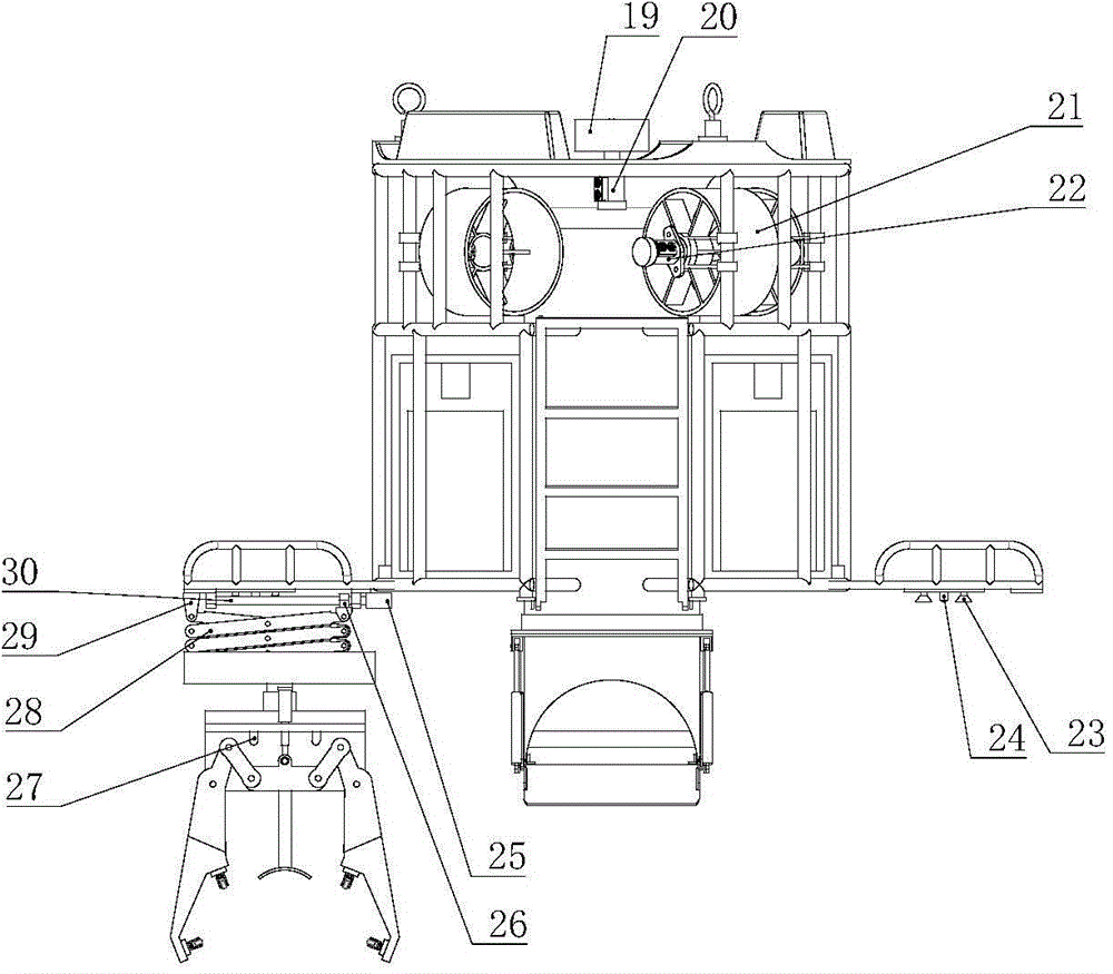 Stone falling pipe stone dumping device for treating suspended spanning of submarine pipeline