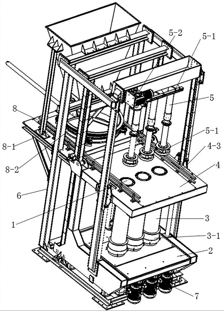 A cement pipe production device