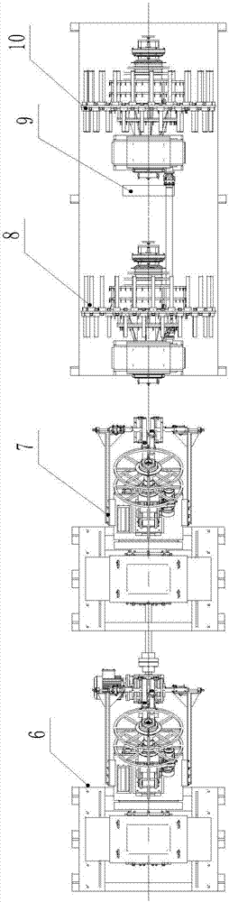 Production line for steel wire glass fiber reinforced composite pipe