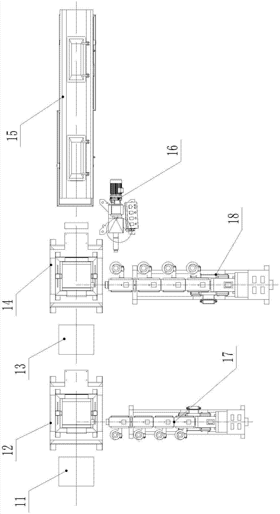 Production line for steel wire glass fiber reinforced composite pipe