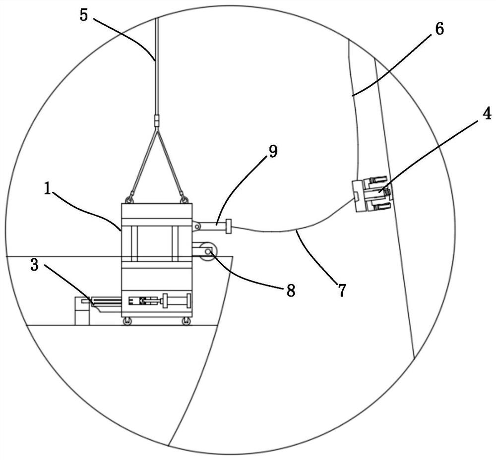 Portable auxiliary device for pilot to get on and off ship