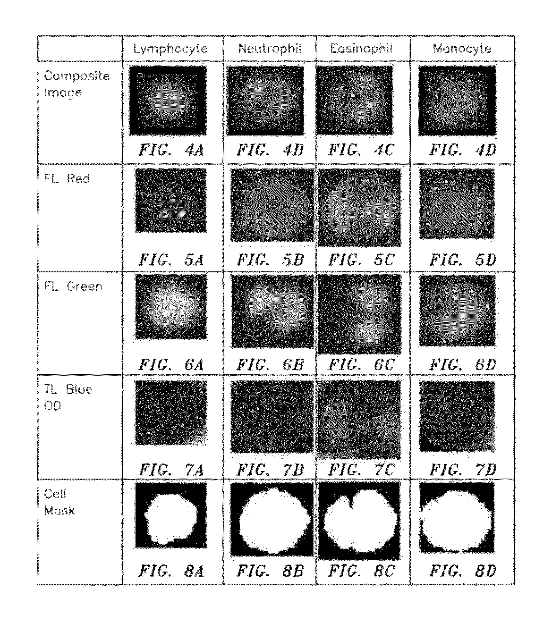 Method and apparatus for compressing imaging data of whole blood sample analyses