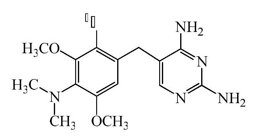 Method for preparing tritium-labeling aditoprim