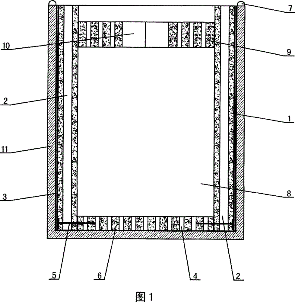 A kind of compact straw slow-release fertilizer planter with woven bag load-bearing container