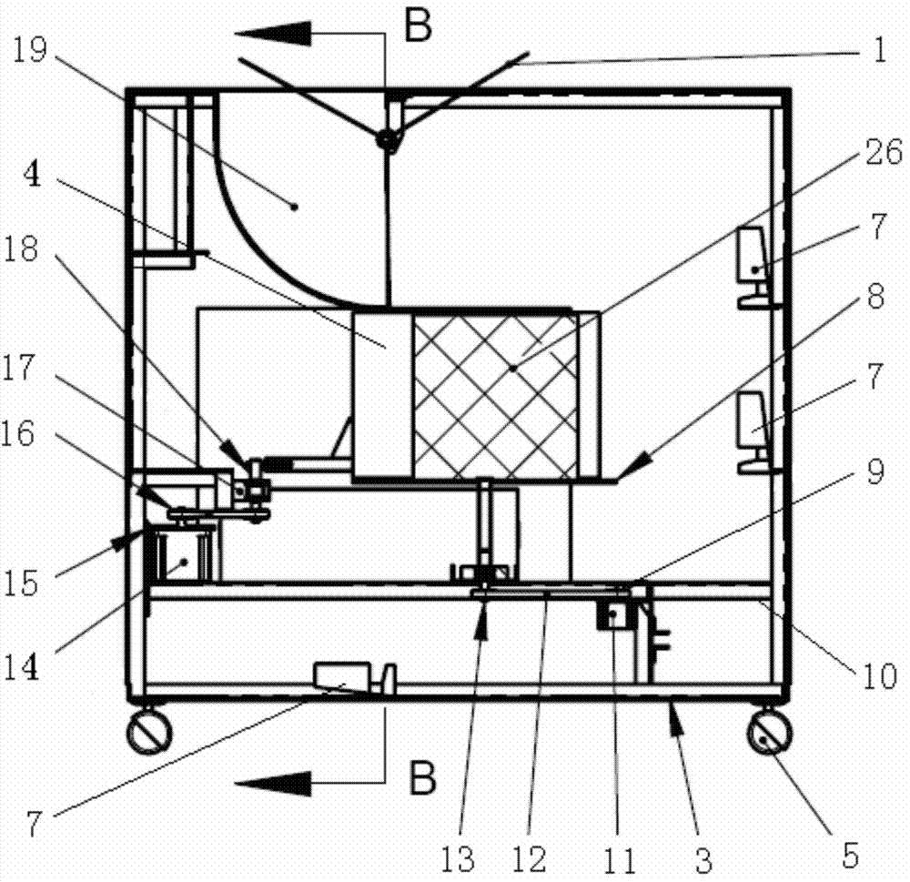 Quick scanning, sorting and cashing device of supermarket