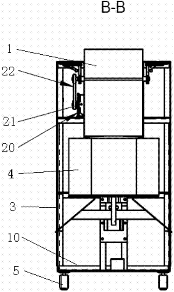 Quick scanning, sorting and cashing device of supermarket