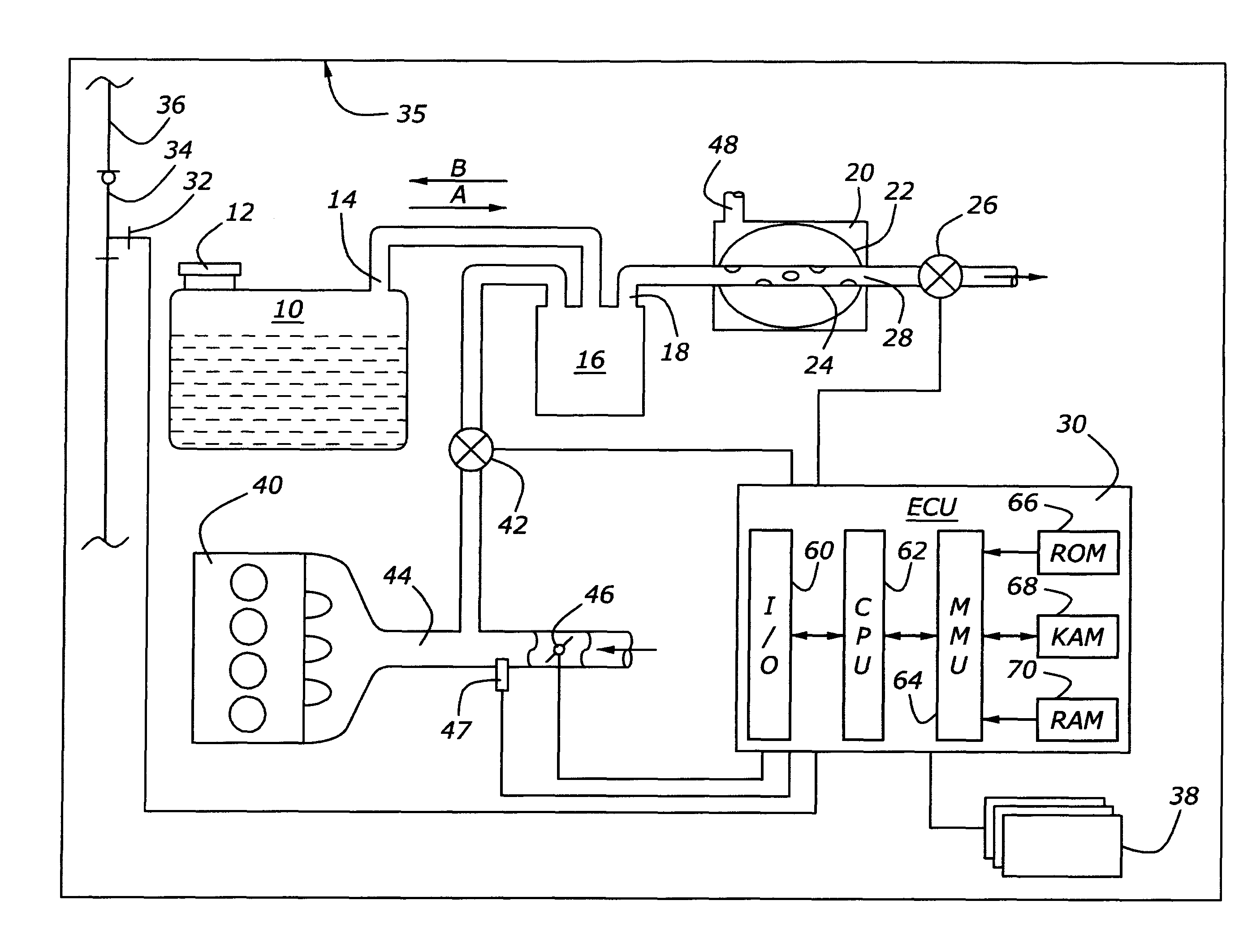 Vehicle fuel vapor management