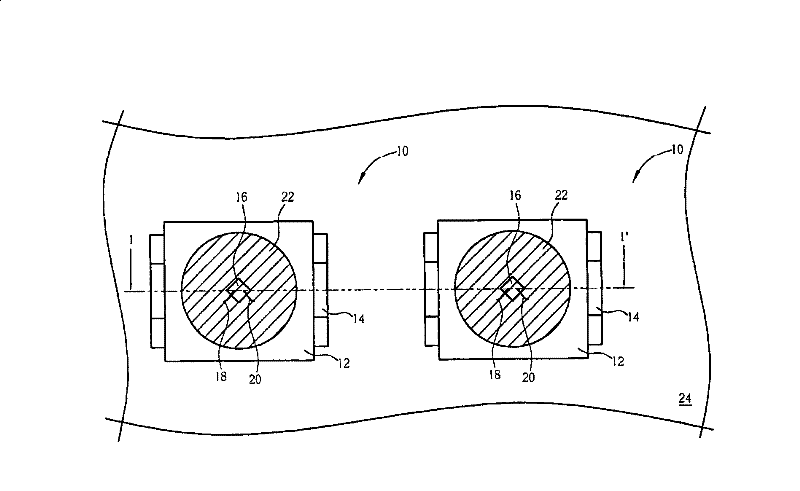 Silicon substrate having flip chip projection