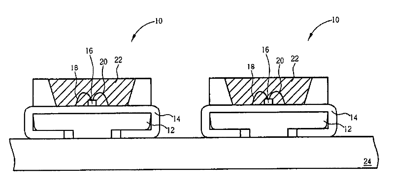 Silicon substrate having flip chip projection