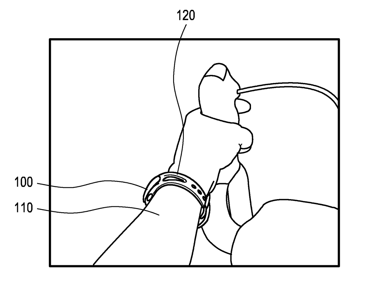 Device for measuring a cycling cadence