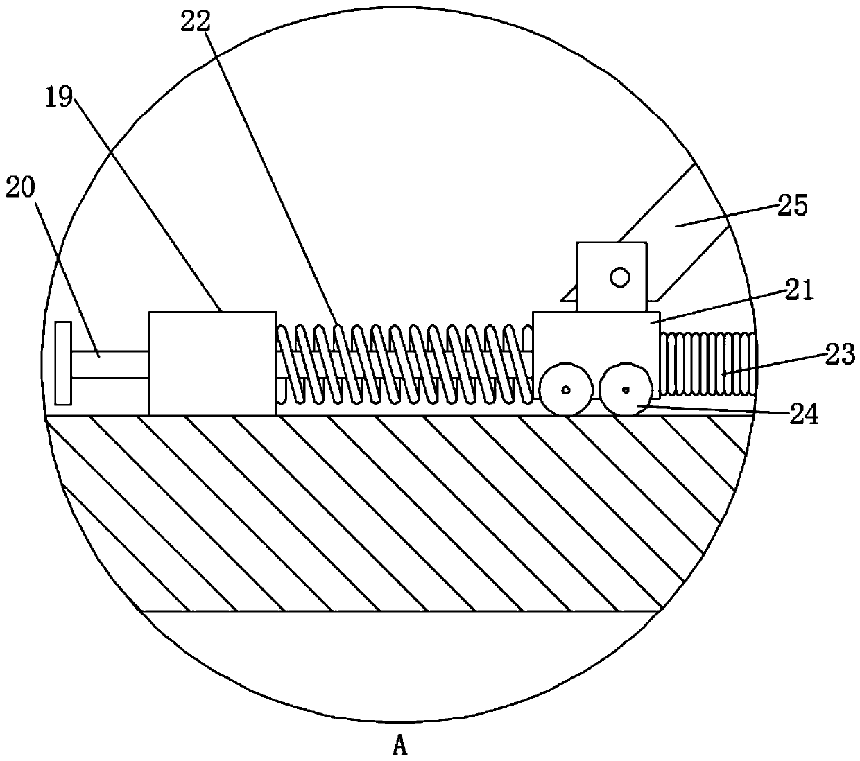 Movable bottom seat of energy-saving vortex air compressor and mounting method thereof