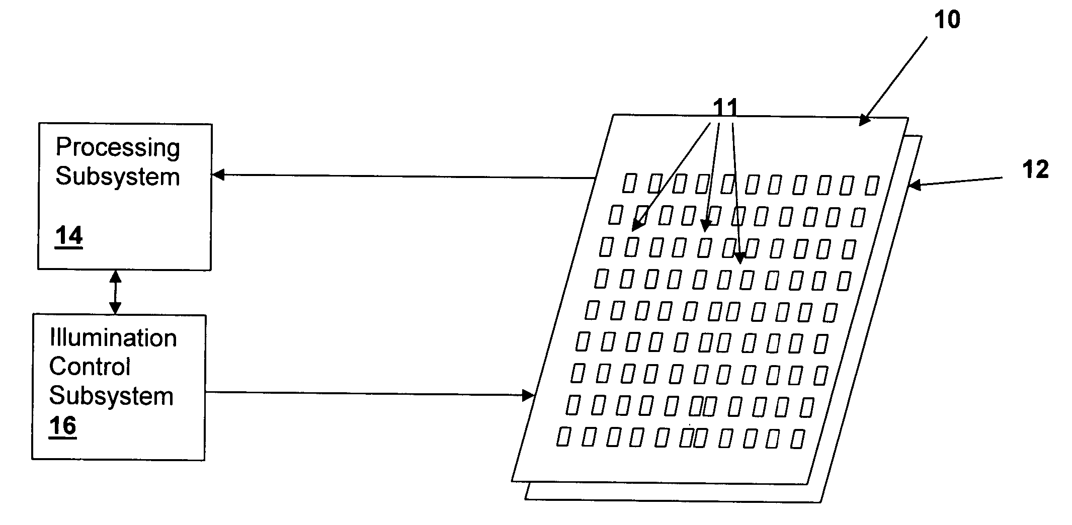 Active sensor and method for optical illumination and detection