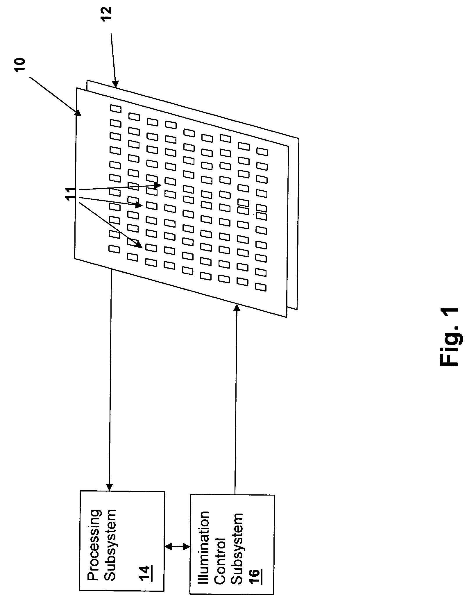 Active sensor and method for optical illumination and detection